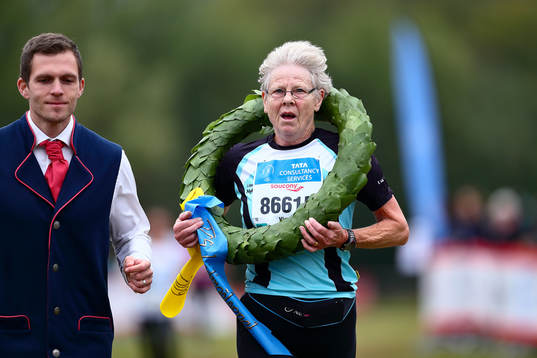 Viveka Rüffel Lk Nyköpings Runners vinnare i K80 med