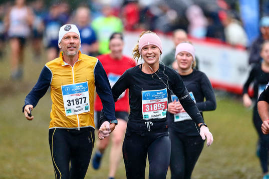 Lycklig motionslöpare i MK 30 km