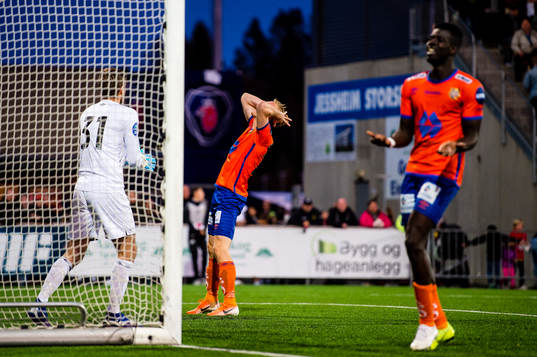 Torbjørn Agdestein of Aalesund looks dejected