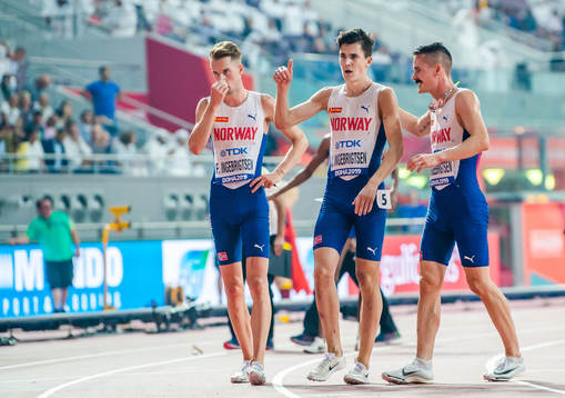 Jakob Ingebrigtsen, Filip Ingebrigtsen and Henrik