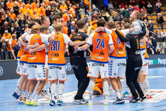 Kristianstads spelare jublar