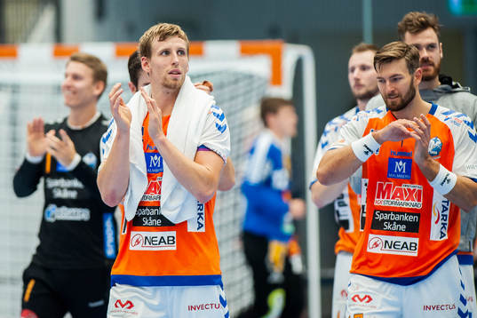 Kristianstads Olafur Gudmundsson jublar
