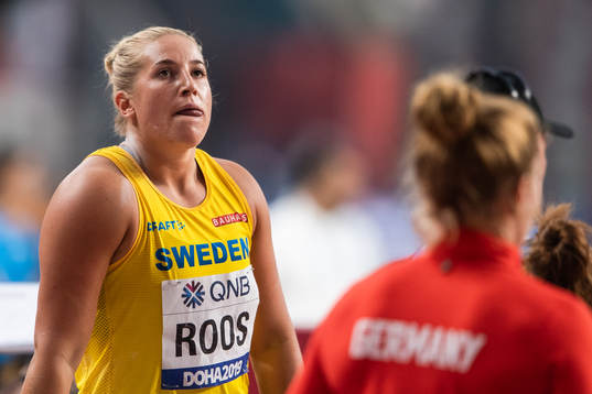 Fanny Roos of Sweden looks dejected when competing in