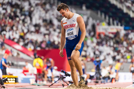 Martin Roe of Norway looks dejected when competing in men's