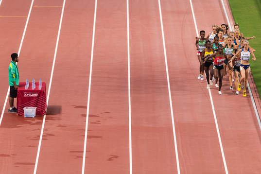 Karoline Bjerkeli Grøvdal of Norway (third last)