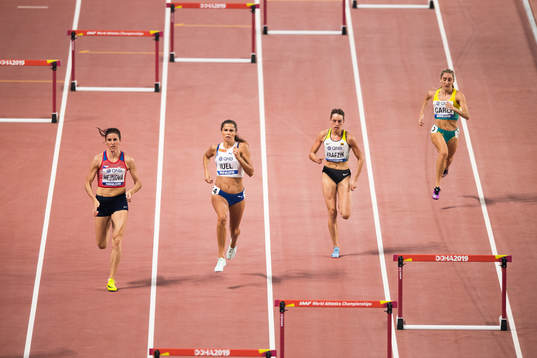 Amalie Iuel of Norway (second from the left)