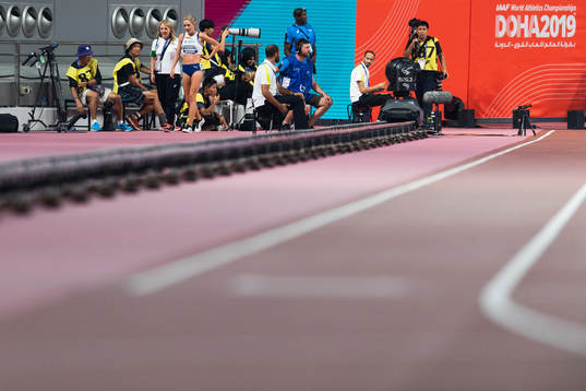 Karoline Bjerkeli Grøvdal of Norway looks dejected