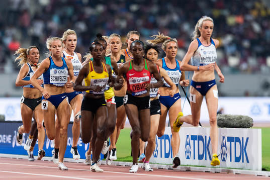 Karoline Bjerkeli Grøvdal of Norway (third from last)