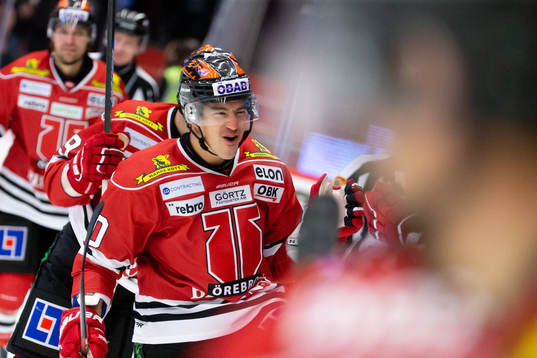 Örebros Shane Harper jublar