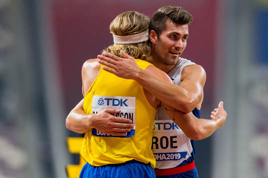 Fredrik Samuelsson of Sweden and Martin Roe of Norway