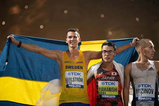 Perseus Karlström of Sweden, Toshikazu Yamanishi of Japan
