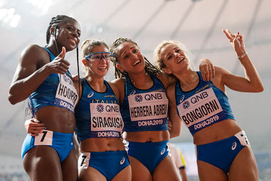 Gloria Hooper, Irene Siragusa, Johanetis Herrera Abreu and