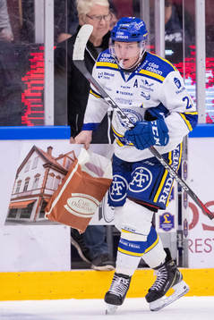 Leksands Patrik Zackrisson jublar