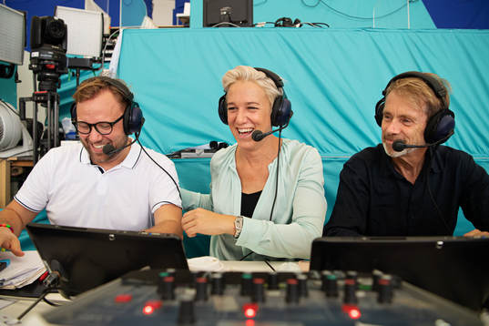 Jacob Hård, Kajsa Bergqvist and Niklas Nord of Swedish