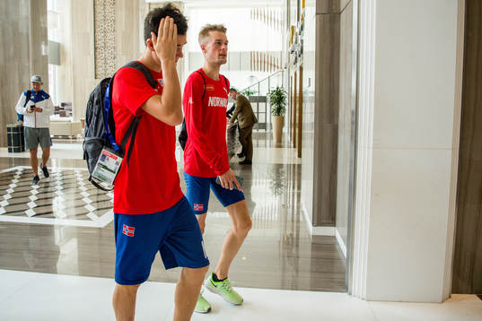 Filip Ingebrigtsen and Jakob Ingebrigtsen of Norway