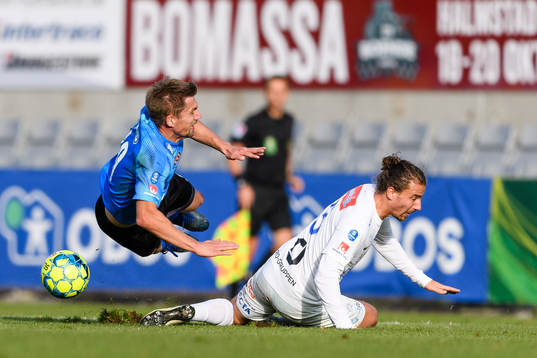Halmstads Mikael Boman och Norrbys Jonathan Azulay