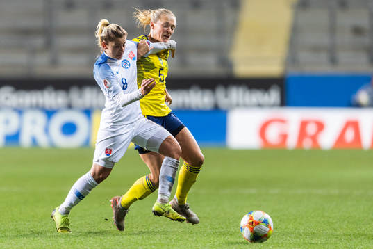 Klaudia Fabova of Slovakia and Magdalena Eriksson of Sweden