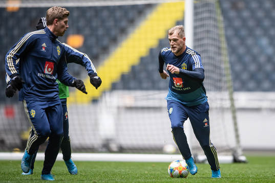 John Guidetti of the Swedish national football team