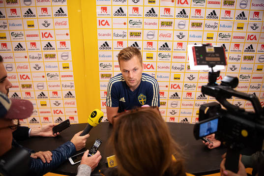 Sebastian Larsson of the Swedish national football team is