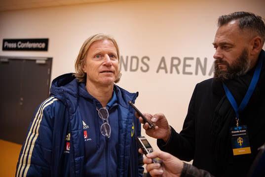 Team manager Stefan Pettersson of the Swedish national