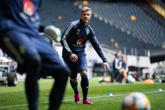 Riccardo Gagliolo of the Swedish national football team