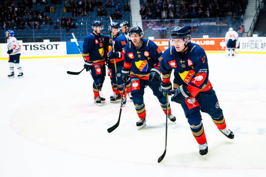 Henrik Eriksson of Djurgården celebrates the 4-1 goal