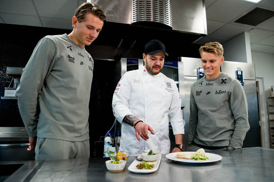 Sander Berge, Christian André Pettersen and Martin