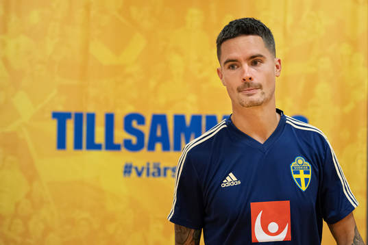Mikael Lustig of the Swedish national football team