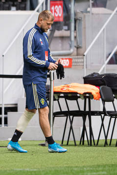 John Guidetti of the Swedish national football team