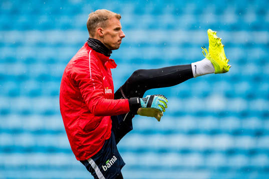 Goalkeeper André Hansen of Norway
