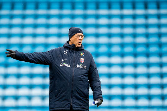 Lars Lagerbäck, head coach of Norway