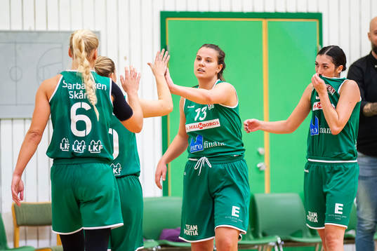 IK Eos Kajsa Lundahl, Emelie Ånäs  och Georgia de Leeuw