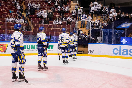Leksands spelarna deppar