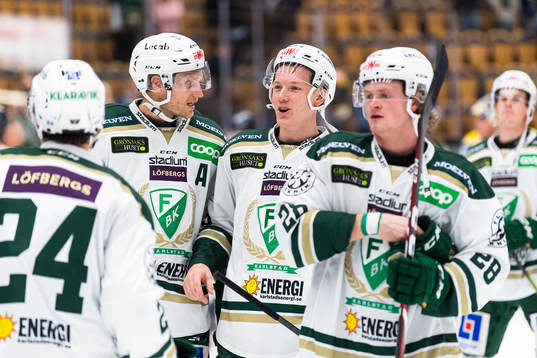 Färjestads Johan Ryno, Gustav Rydahl och Linus Arnesson