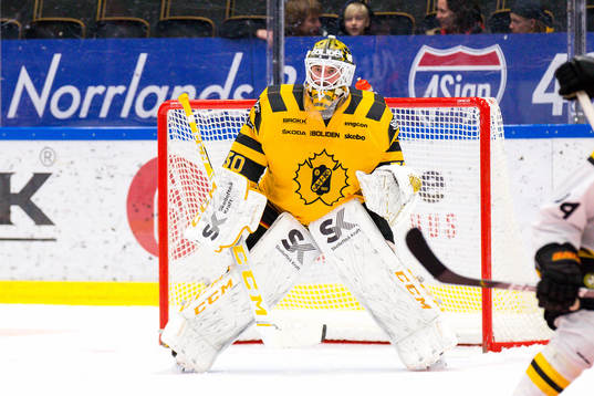 Skellefteås målvakt Gustaf Lindvall