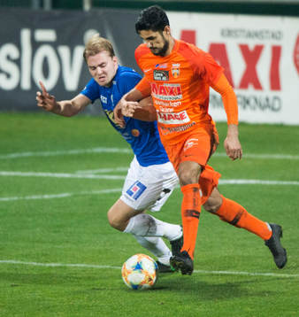 Kristianstads Ameer Naseer i matchen i division 1 mellan