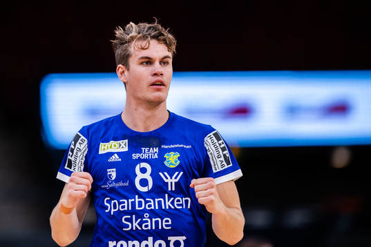 Ystads IFs Hampus Andersson jublar