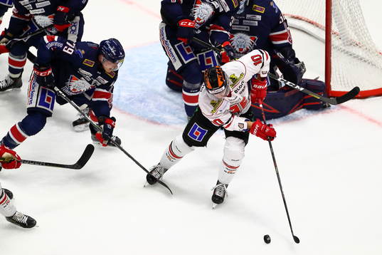 Linköpings Patrik Lundh och Örebros Shane Harper