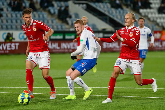 Kalmars Viktor Elm, IFK Norrköpings Kalle Holmberg  och