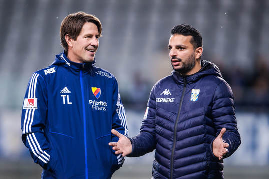Djurgårdens tränare Thomas Lagerlöf och IFK Göteborgs