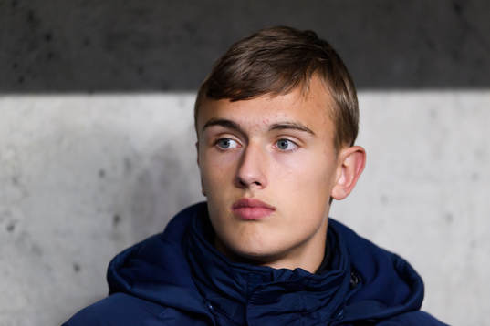 IFK Göteborgs Jesper Tolinsson på bänken innan