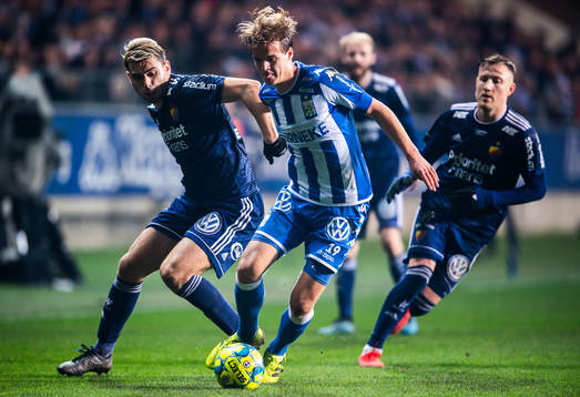 Djurgårdens Astrit Ajdarevic och IFK Göteborgs August