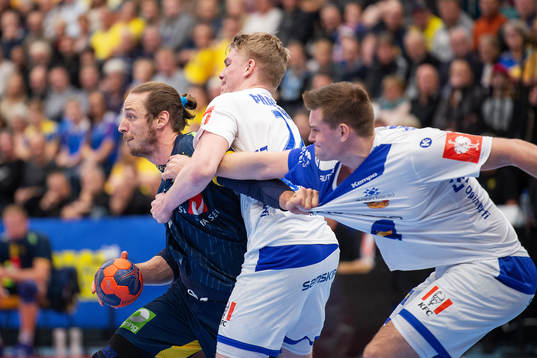 Kim Ekdahl Du Rietz of Sweden and Haukur Brastarson of