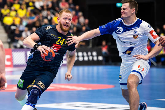 Jim Gottfridsson of Sweden and Sveinn Johansson of Iceland