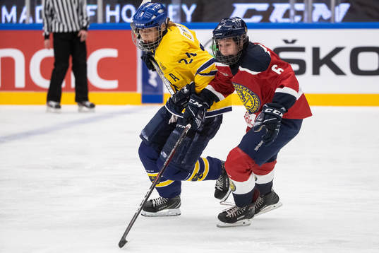 Dalarnas Ida Karlsson och Stockholms Emelie Olsson