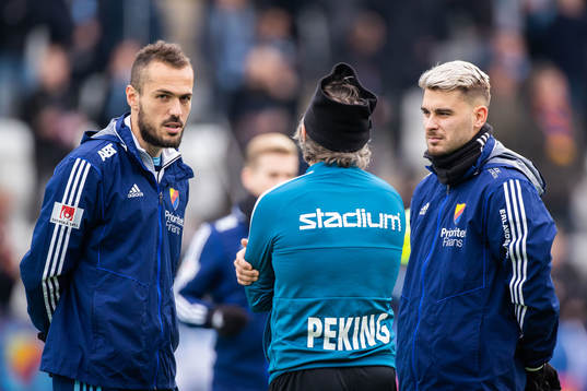 Djurgårdens Emir Kujovic och Astrit Ajdarevic