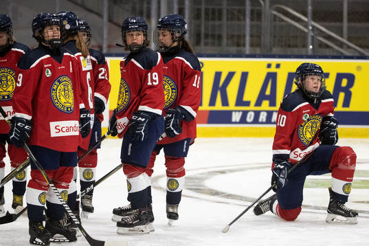 Stockholms spelarna innan  match om tredje pris i