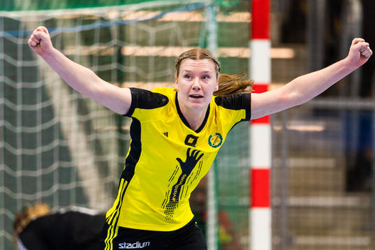 Sävehofs Johanna Forsberg jublar