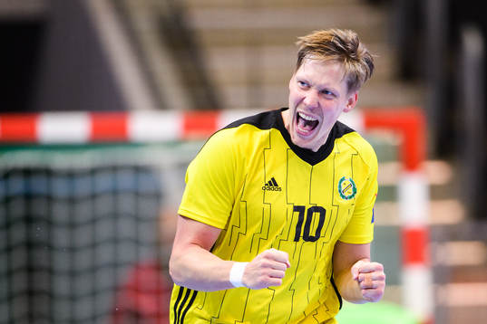 Sävehofs Christoffer Brännberger jublar