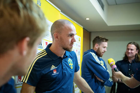 Marcus Danielson of the Swedish national football team